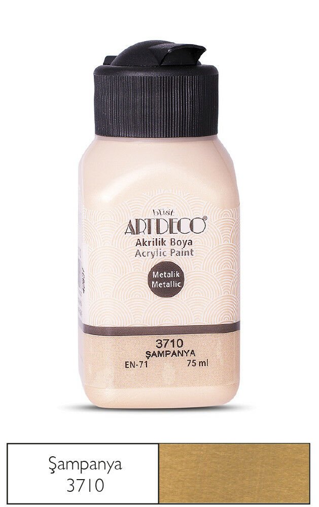 Artdeco Metalik Akrilik Boya 75ml Şampanya 3710