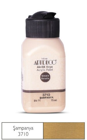 Artdeco Metalik Akrilik Boya 75ml Şampanya 3710