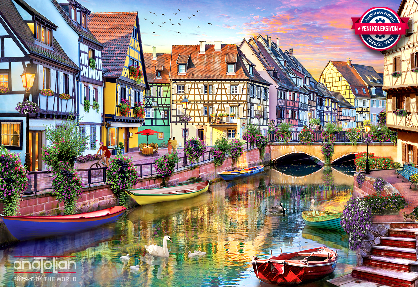 Anatolian Colmar Canal David Maclean 3953 66x96 2000 Parça Puzzle