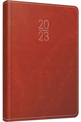 2023 Günlük Ajanda 14x20 Suni Deri ESK Kahverengi