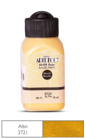 Artdeco Metalik Akrilik Boya 75ml Altın 3721