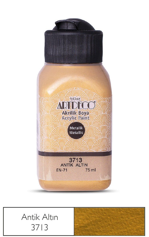 Artdeco Metalik Akrilik Boya 75ml Antik Altın 3713