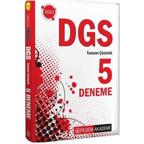Pegem Akademi Yayıncılık 2022 DGS Tamamı Çözümlü 5 Deneme