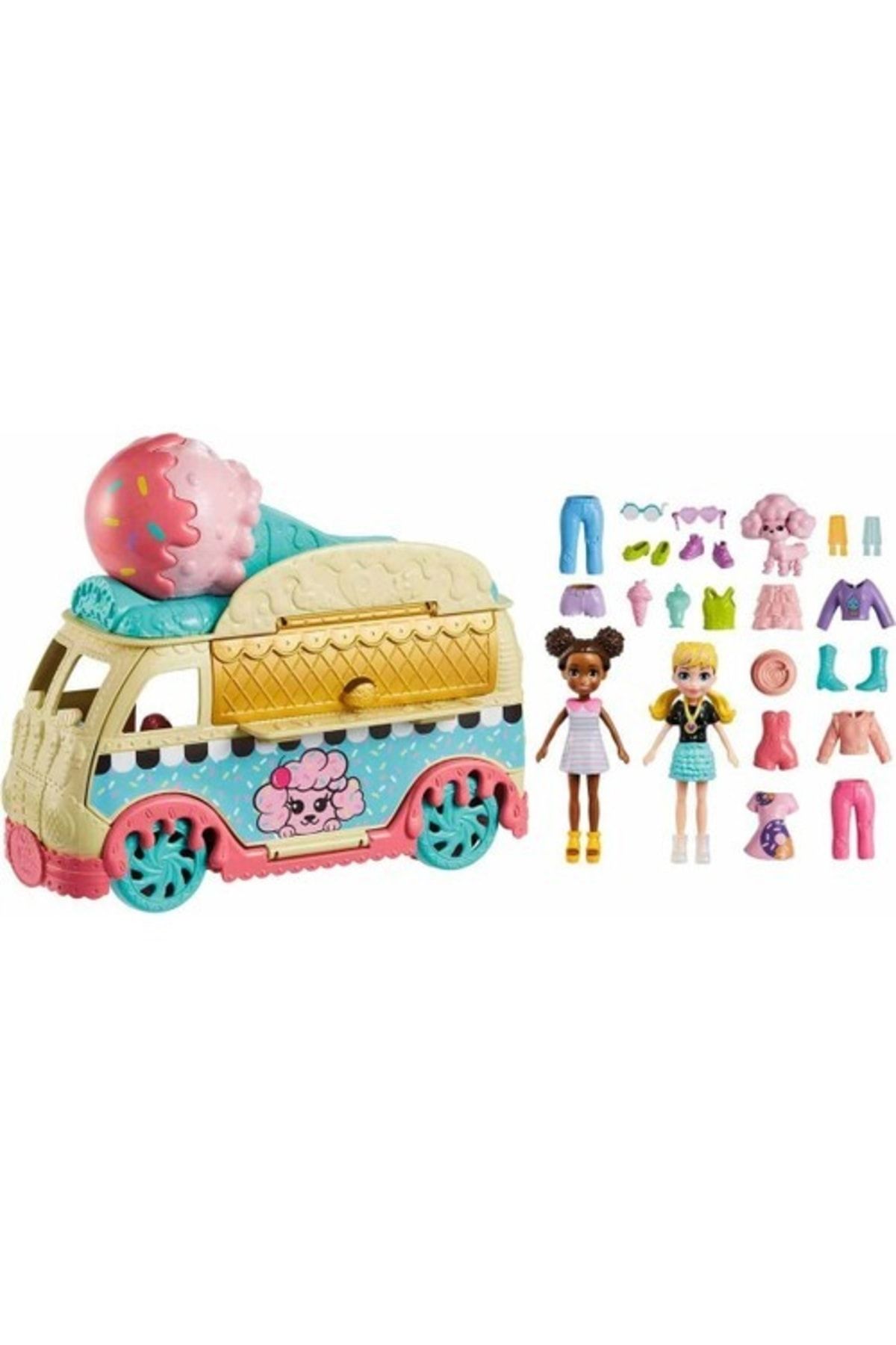Polly Pocket Minik Lezzetler Dondurma Arabası Hhx77 Lisanslı Ürün