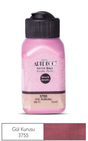 Artdeco Metalik Akrilik Boya 75ml Gül Kurusu 3755