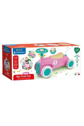 17455 Baby Clementoni, Ilk Klasik Arabam - Pembe / 12-36 Ay