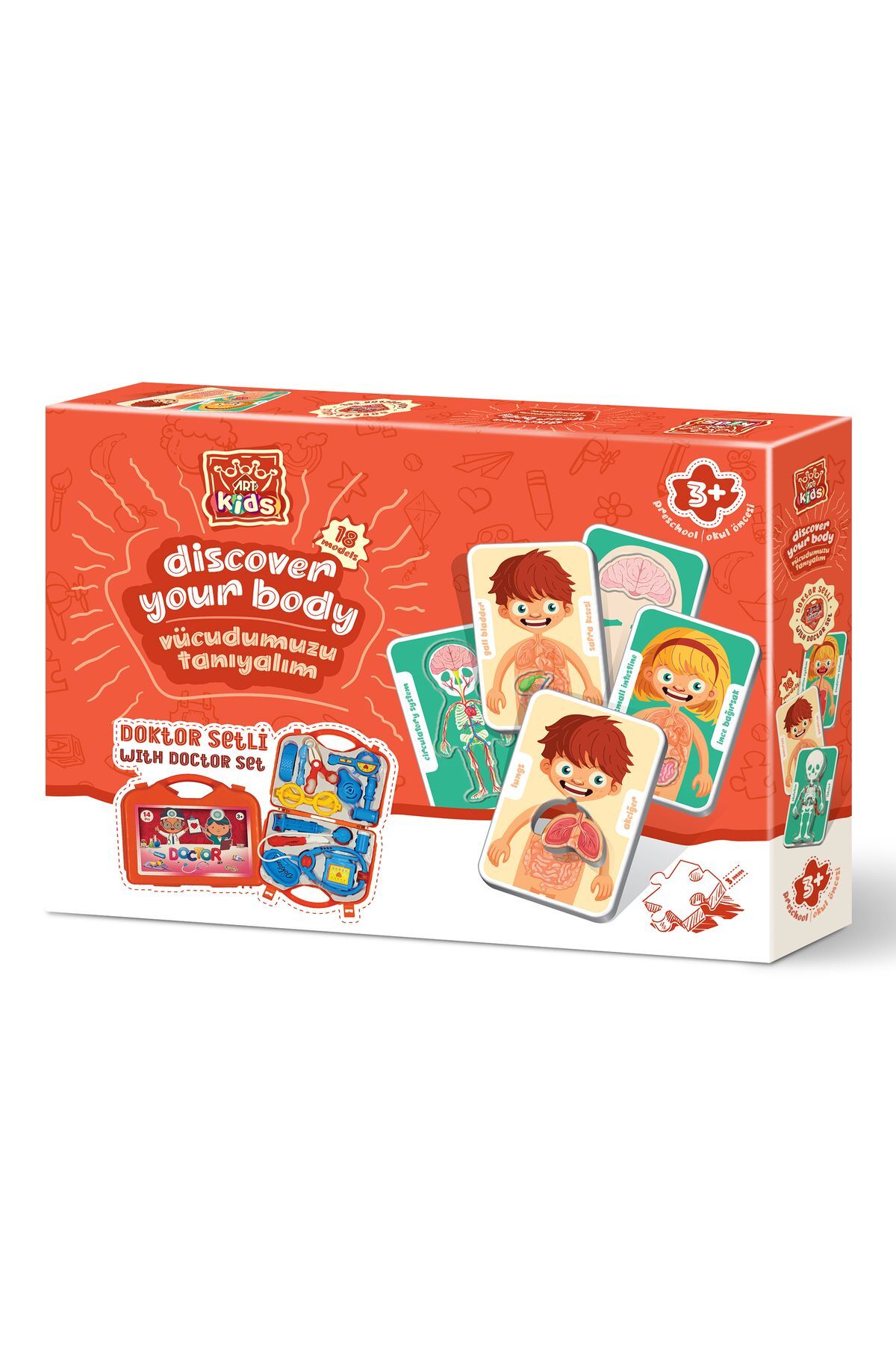 Art Kids Vücudumuzu Tanıyalım Doktor Setli Puzzle 5865