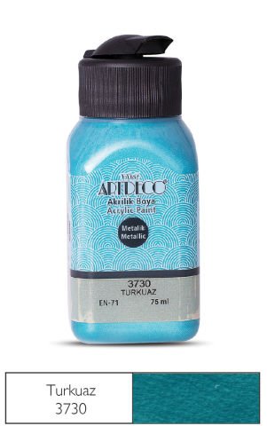 Artdeco Metalik Akrilik Boya 75ml Turkuaz 3730