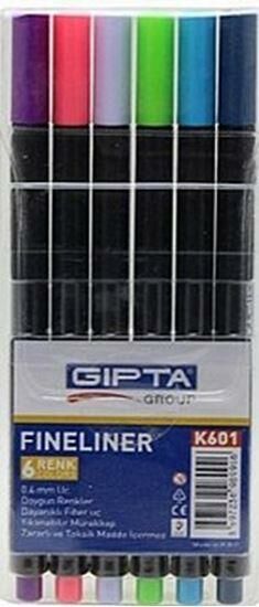 Gıpta Fineliner Kalem 0.4 Mm Üçgen 6 Renk