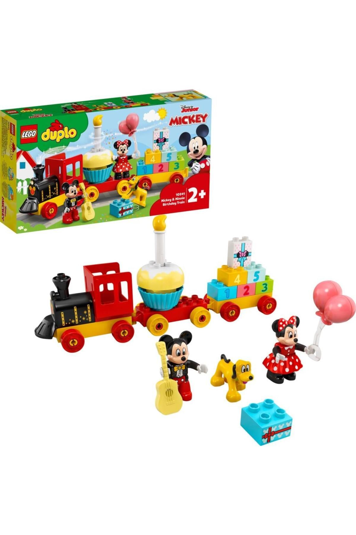 DUPLO® Disney Mickey ve Minnie Doğum Günü Treni 10941  Eğitici Yapım Seti (22 Parça)