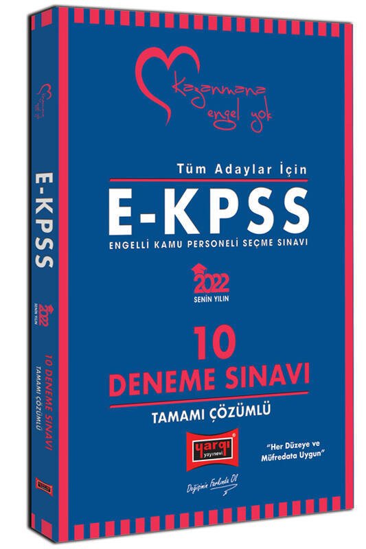 Yargı Yayınevi 2022 Tüm Adaylar İçin EKPSS Tamamı Çözümlü 10 Deneme Sınavı