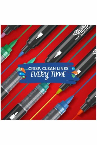 Sharpie Markör Akrilik Yuvarlak Uç 5 Li Blister Yuvarlak Uç Akrilik Markör