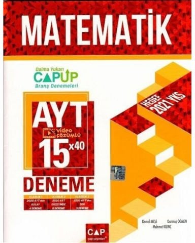 Çap Yayınları AYT Matematik 15 x 40 Up Denemeleri