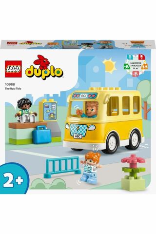 ® DUPLO® Kasabası Otobüs Yolculuğu 10988 - 2 Yaş ve Üzeri  Oyuncak Yapım Seti (16 Parça)