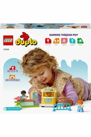 ® DUPLO® Kasabası Otobüs Yolculuğu 10988 - 2 Yaş ve Üzeri  Oyuncak Yapım Seti (16 Parça)