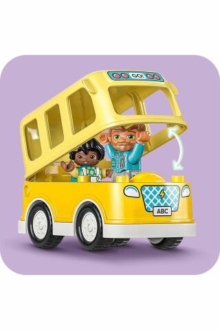 ® DUPLO® Kasabası Otobüs Yolculuğu 10988 - 2 Yaş ve Üzeri  Oyuncak Yapım Seti (16 Parça)