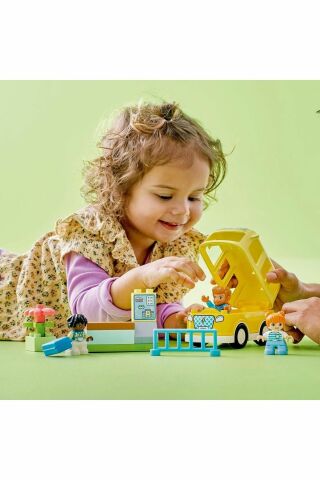 ® DUPLO® Kasabası Otobüs Yolculuğu 10988 - 2 Yaş ve Üzeri  Oyuncak Yapım Seti (16 Parça)