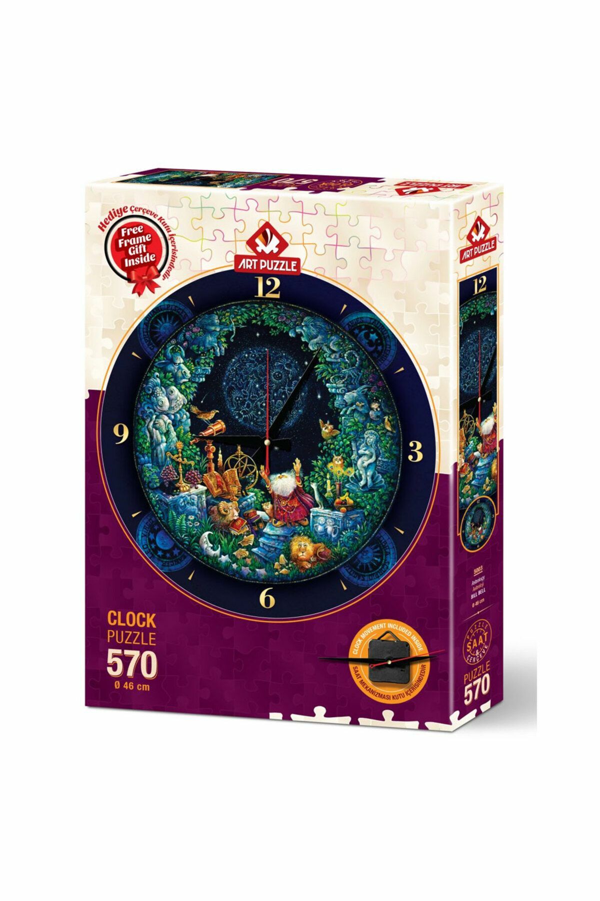 Art Puzzle 570 Parça Saat Puzzle Astroloji 5003