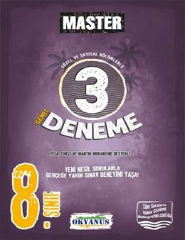Okyanus Yayıncılık 8. Sınıf Master 3 Deneme