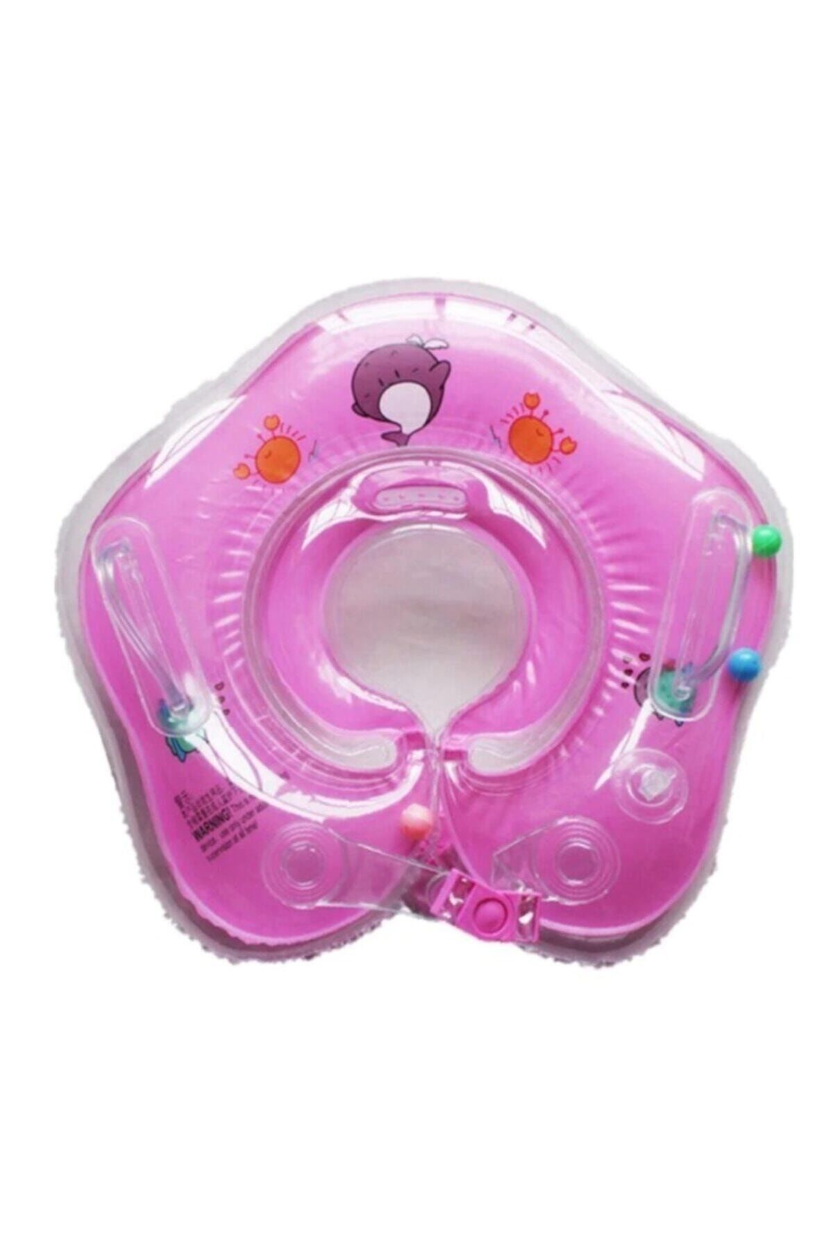 Bebek Yüzme Boyun Simidi Emniyet Kilitli - 1609004 Pembe