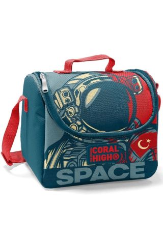 Coral High Lacivert Astronot Erkek Çocuk Ilkokul Çanta Seti - Sırt Çantası+beslenme+kalemlik