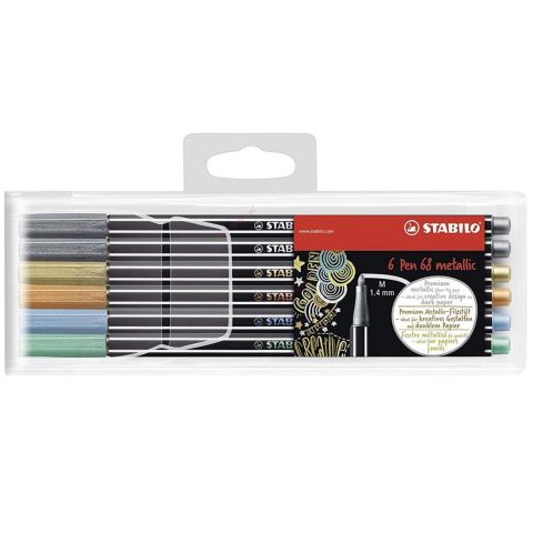 Stabilo Pen 68 6 Renk Askılı Paket 8-11 1.4ml