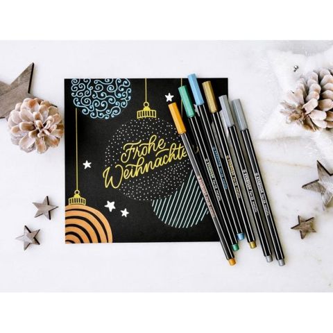 Stabilo Pen 68 6 Renk Askılı Paket 8-11 1.4ml
