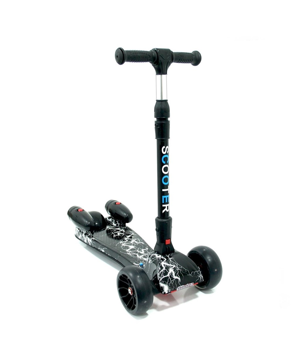 Ceren CTOY Işıklı Sesli ve Dumanlı 3 Tekerlekli Scooter 55761 Siyah