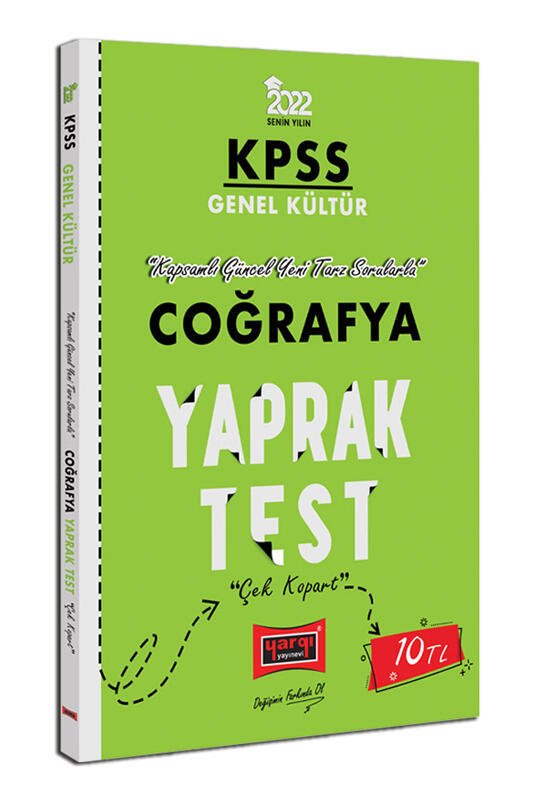 Yargı Yayınları 2022 KPSS Lisans GK Coğrafya Yaprak Test