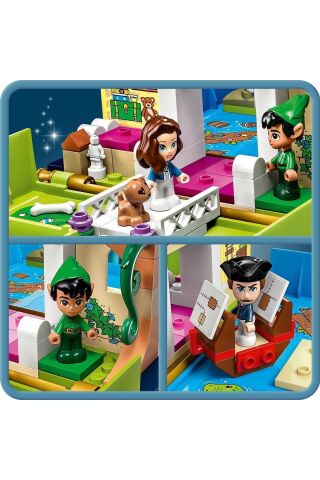 ® | Disney Peter Pan ve Wendy'nin Hikaye Kitabı Macerası 43220 - Oyuncak Yapım Seti (111 Parça)