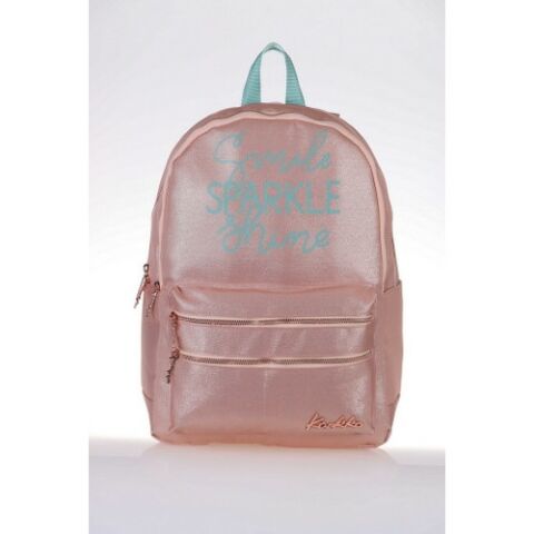 Kaukko Sparkle Okul Çantası 41X26X18 Somon (K1389)