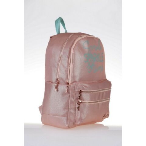 Kaukko Sparkle Okul Çantası 41X26X18 Somon (K1389)