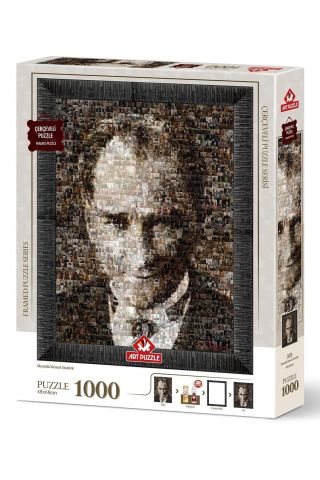Art Puzzle Mustafa Kemal Atatürk 1000  Parça Çerçeveli Puzzle 5690