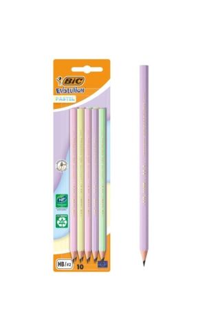BİC 518978 EVOLUTION PASTEL KURŞUN KALEM 10'LU BLİSTER