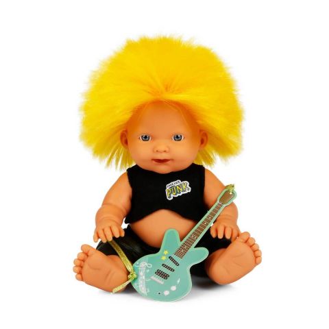 Ceren Punk Nil Bebek 23 cm. 20050 Sarı Kirpi Saç