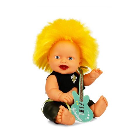 Ceren Punk Nil Bebek 23 cm. 20050 Sarı Kirpi Saç