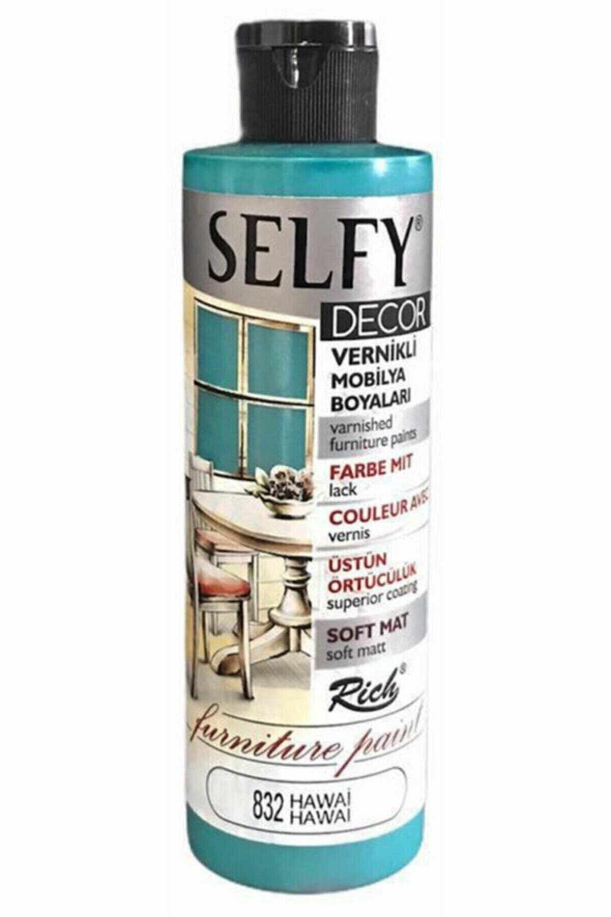 Selfy Decor Kendinden Vernikli Mobilya Boyası 240 cc Hawaii 832