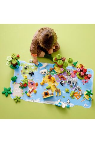 ® DUPLO® Vahşi Dünya Hayvanları 10975 - 2 Yaş ve Üzeri Çocuklar için Yapım Seti (142 Parça)