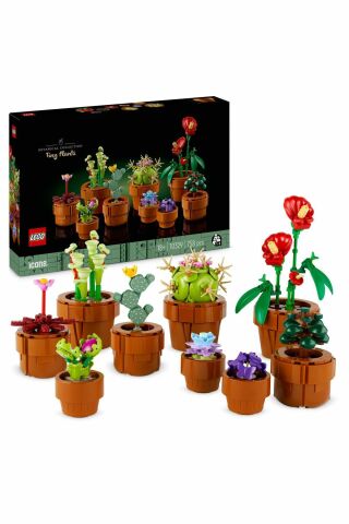 ® Icons Minik Bitkiler 10329 - Yetişkinler için Model Yapım Seti (758 Parça)