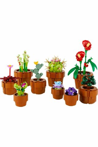 ® Icons Minik Bitkiler 10329 - Yetişkinler için Model Yapım Seti (758 Parça)