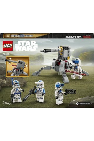 ® Star Wars™ 501. Klon Trooperlar Savaş Paketi 75345 - 6 Yaş ve Üzeri için Yapım Seti(119 Parça)