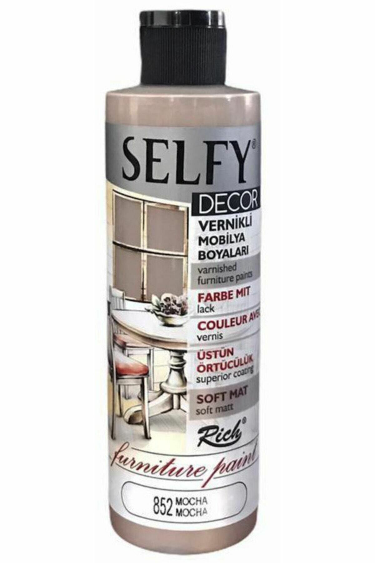Selfy Decor Kendinden Vernikli Boya 852 Mocha 240 Cc