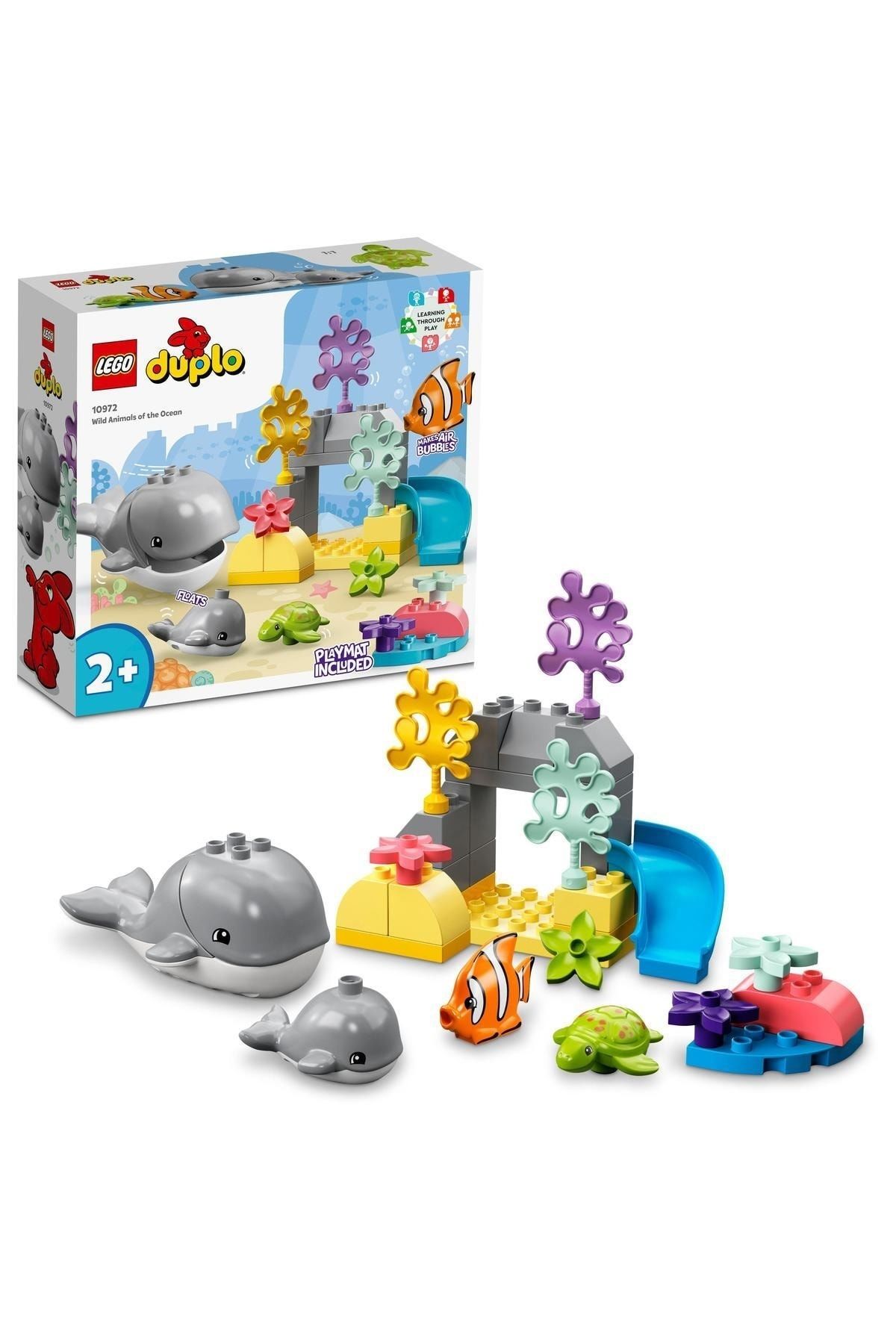 ® DUPLO® Vahşi Okyanus Hayvanları 10972 - 2 Yaş ve Üzeri Çocuklar için Yapım Seti (32 Parça)