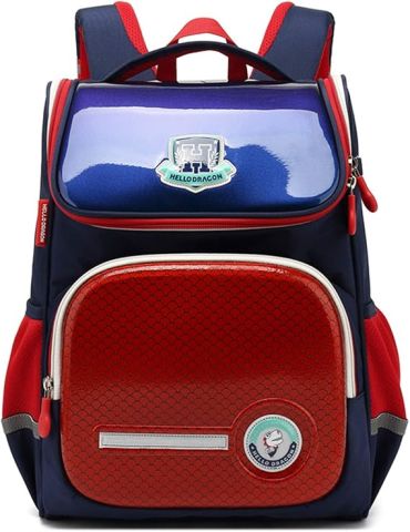 Hello Dragon Unisex Omurga Koruyucu Laptop&Sırt Çantası Lacivert Kırmızı