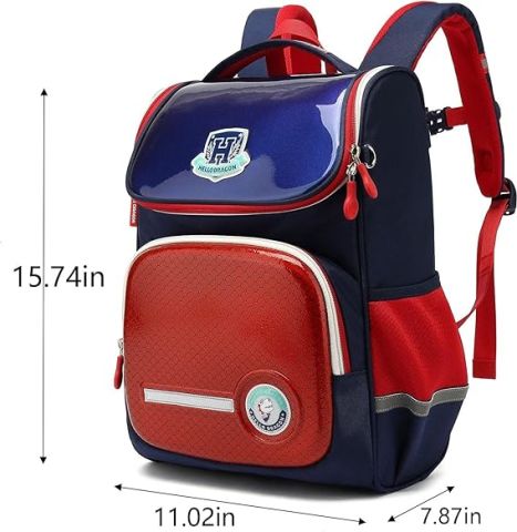 Hello Dragon Unisex Omurga Koruyucu Laptop&Sırt Çantası Lacivert Kırmızı