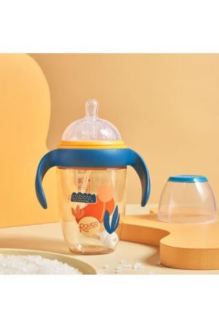 300ml Akıllı Pipet Toplu -kaynatılabilir- Bebek Biberonu +9 Ay Sarı