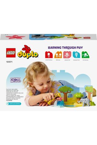 ® DUPLO® Vahşi Afrika Hayvanları 10971 - 2 Yaş ve Üzeri Çocuklar için Yapım Seti (10 Parça)