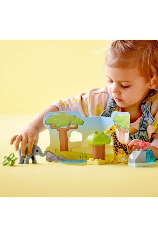 ® DUPLO® Vahşi Afrika Hayvanları 10971 - 2 Yaş ve Üzeri Çocuklar için Yapım Seti (10 Parça)