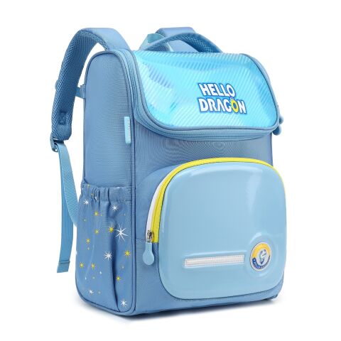 Hello Dragon Unisex Omurga Koruyucu Laptop&Sırt Çantası Açık Mavi - Sarı