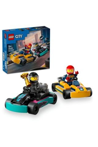 ® City Go-Kartlar ve Yarış Sürücüleri 60400 - Yaratıcı Oyuncak Yapım Seti (99 Parça)